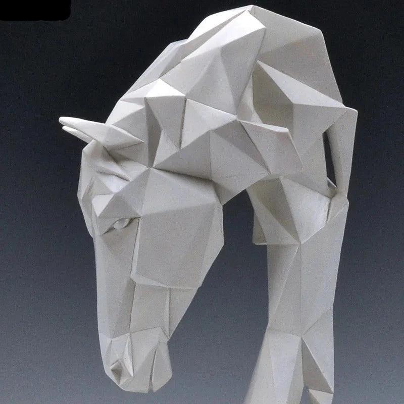 Escultura Decorativa Cabeça de Cavalo - Artezare