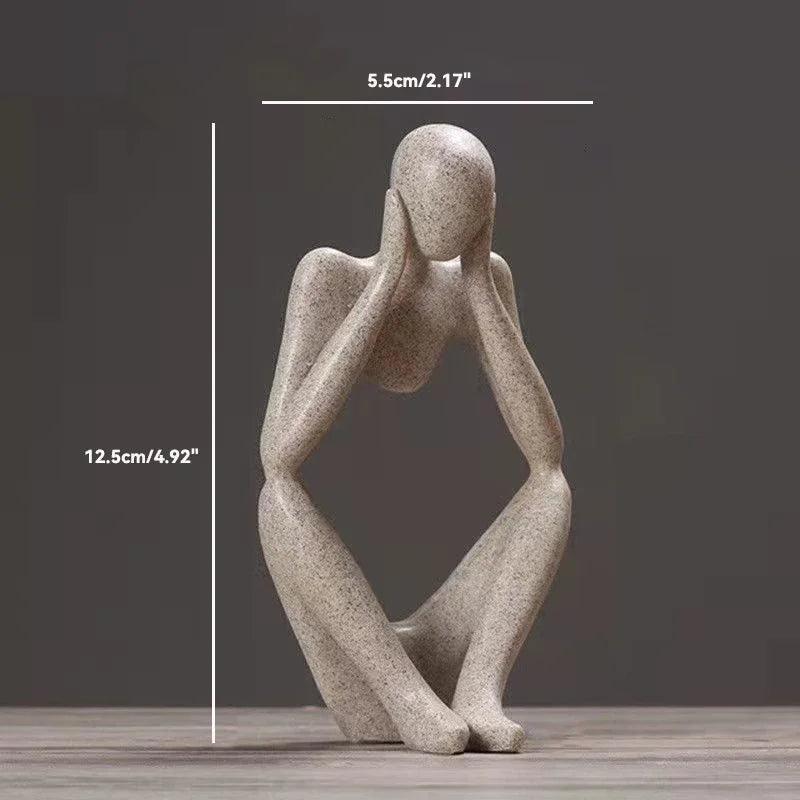 Escultura Decorativa Estatueta Pensador - Artezare