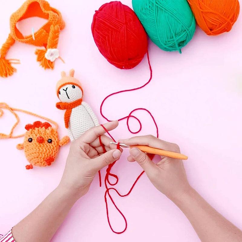 Hook Kit Crochê Conjunto de Agulhas com estojo Agulha Blunt Marcadores - Artezare