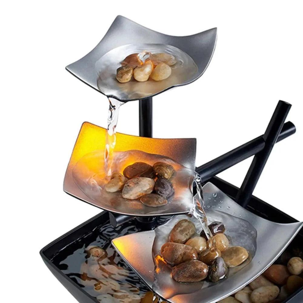 Decoração de Mesa Fonte de Agua Cascata Relaxamento - Artezare